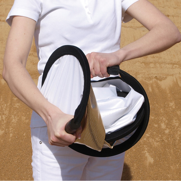 SM SUN MOVER - REFLECT. zbra/blanc Diam. 90cm PLIABLE - 2