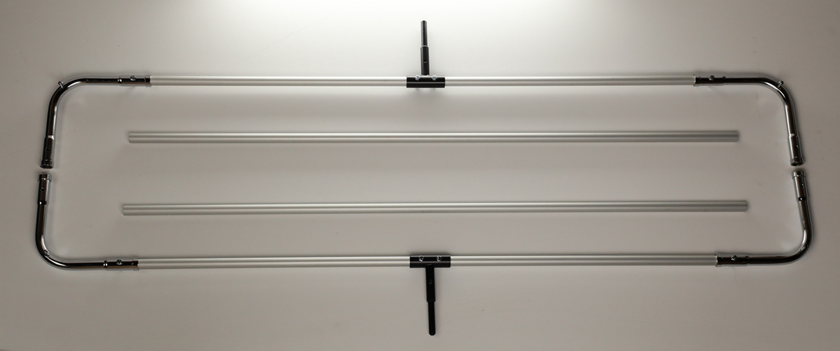 CADRE 08' x 08' ROND - 2.4m x 2.4m ( 25 mm - 4 sections ) 2 SPIGOTS