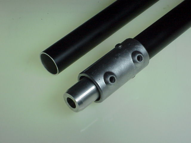 TUBE ALU 50mm 2 longueurs de 3ml + 1 raccord KLC4312