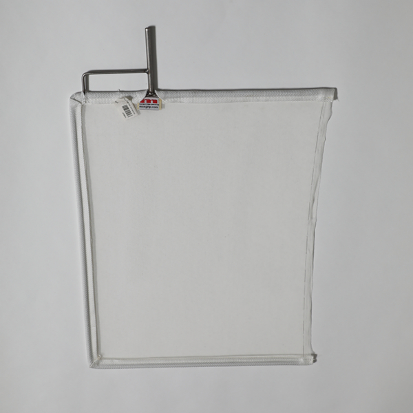 18 x 24 Single White Bobbinet (45 x 60 cm) WHITE WEBBING